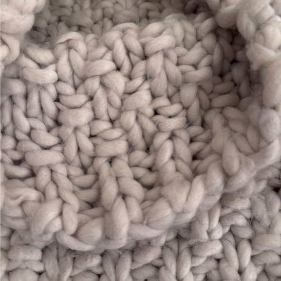 Mossimo Supply Co. Chunky Knit Cream Scarf - Picture 2 of 3